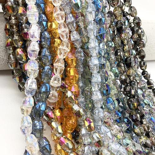 厂家直销8mm异型水晶 铃铛状玻璃珠diy饰品配件铃铛水晶玻璃散珠